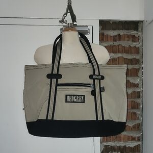 Hedgren Black and Tan Women's Huge Tote Bag